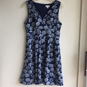 Maison Jules conversational print surplice dress